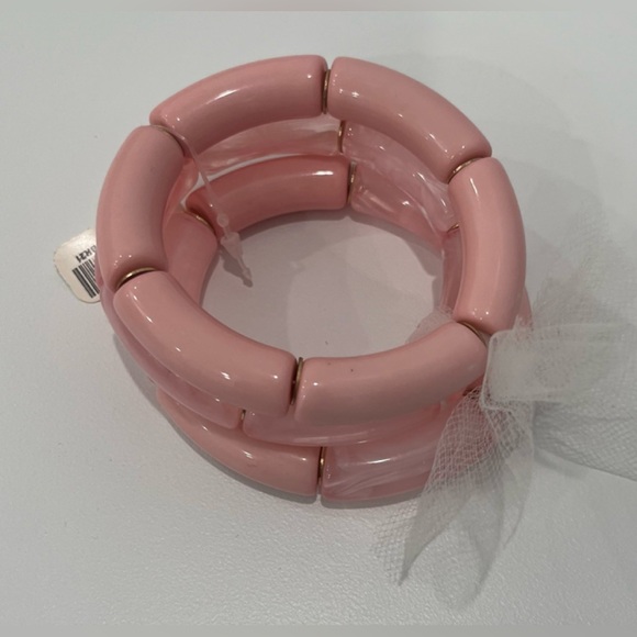 Chunky Pink Stretch Bracelets (3), NWT - Picture 4 of 4